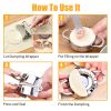 Dumpling maker stainless steel dumpling mold set, suitable for Ravioli making machine Pastry filling DIY handmade 8-piece kitchen set - default