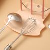 Kitchen Dish Pot Lid Storage Rack Countertop Punch-Free Spoons Holder Bracket - Pink