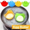 Silicone Egg Poacher Poaching Pods Cooker Boiler Egg Mold Bowl Rings Pancake Maker Tools - Blue - 1pc
