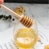 Wooden Honey Sticks Stirring Dipper Jar Stirring Rod Stick - D06-14 blue kitten