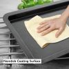 10 Pieces Nonstick Bakeware Set Baking Roasting Cake Pans - Black