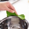 Silicone Funnel Pour Spout Pot Round Deflector Edge Kitchen Tools - 2pcs