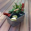 Galvanized Metal Sturdy Carry All Serveware, Gray - BM154998