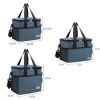 Lunch Bag for Women Work, Insulated Lunch Box Extra Large Lunch Tote Bag - Grey - L