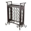 Silvano Wine Rack 5x5 with Removable Tray, Dark Bronze - 87523