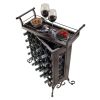 Silvano Wine Rack 5x5 with Removable Tray, Dark Bronze - 87523
