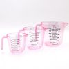 150/300/600ml Handle Water Milk Egg Scale Measuring Cup Mug Measurement Tool - Pink - 600ml