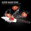 Commercial Home Kitchen Knife Sets 15 Piece With Block Chef Knives Hollow Handle Cutlery Set Etc - Dark Brown - Kitchen Surpplice