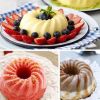 2Pcs Spiral Ring Cooking Silicone Mold Bakeware Kitchen Bread Cake Decorate Tool - Red