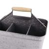 Galvanized Metal Sturdy Carry All Serveware, Gray - BM154998