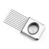Stainless Steel Onion Holder Slicer Onion Needle for Slicing Tomato Lemon Meat Onion Holder Slicer Tools Cutter Meat Tenderizer Kitchen Gadget Tool -