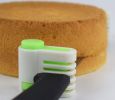 2 PCS Adjustable 5 Layers Cake Leveler Slicer DIY Cake Bread Leveler Slicer Baking Gadget Tools - Green