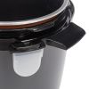 1000W Push-button stainless steel electric pressure cooker 13 in 1 cooking mode, Stainless steel color - Stainless steel