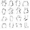 Christmas Cookie Cutters Stainless Steel - 16pcs