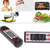 Digital Kitchen Thermometer Meat Water Milk Cooking Food Probe BBQ Electronic Oven Kitchen Tools - Black