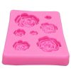 Rose Flowers Silicone Mold Cake Chocolate Molds Wedding Cakes Decorating Tools Fondant Sugarcraft - gray