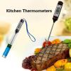 Digital Kitchen Thermometer Meat Water Milk Cooking Food Probe BBQ Electronic Oven Kitchen Tools - Black