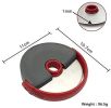 Pizza Cutter Wheel with Sharp Blade Pizza Slicer Comfortable and Safety Rubber Guard Easy to Cut and Clean Pizza Roller Blade - red