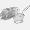 Square Electroplated Chip Basket Mini Fried Basket Fried Basket Customized Snack Food Basket - 1