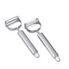 2 PCS Vegetable Carrot Potato Stainless Steel Peeler Grater Slicer Cutter - Silver