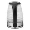 ZOKOP American Standard HD-1858L 1.8L 110V 1100W Electric Kettle Stainless Steel High Quality Borosilicate Glass Blue Light - as pic