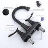 2-Handle 4-Inch Oil Rubbed Bronze Bathroom Faucet, Bathroom Vanity Sink Faucets with Pop-up Drain and Supply Hoses  - Oil-Rubbed Bronze