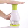 Garlic Mincer Chopper Garlic Presser Device Hand Press Onion Vegetables Chopper Kitchen Gadget Tool - green