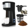Portable Coffee Maker for Ground Coffee and Coffee Capsule - as show