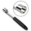 1pcs Fruit Core Seed Remover Stainless Easy Steel Twist Apple Corer Seeder Kitchen Gadgets Tools - Silver