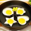 Stainless Steel Egg Mould Cooking Tools Bbq Kitchen Flower Shape Moulds Pancake Kitchen Tool - 1 pcs Round
