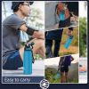 Healter 20oz Leakproof Free Drinking Water Bottle with Spout Lid for, 600ml Stainless Steel Sports Water Bottle for Fitness, Gym and Outdoor Sports -