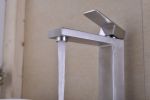 Single handle sink brushed nickel basin bathroom faucet - Default
