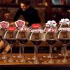 1 set of 10 Valentine's Day wine glass cards - Red