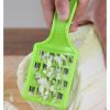 Multifunctional Vegetables Grater Cabbage Shredding Stuffing Scrubber Kitchen Tools - Green