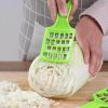 Multifunctional Vegetables Grater Cabbage Shredding Stuffing Scrubber Kitchen Tools - Green
