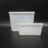 Free shipping (with clip) 8-piece set (bag 2 pieces/bowl 3 pieces/cup 3 pieces) combined with silicone food bags and food preservation bags - white