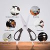 Commercial Home Kitchen Knife Sets 15 Piece With Block Chef Knives Hollow Handle Cutlery Set Etc - Dark Brown - Kitchen Surpplice