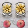 8-Blade Apple Corer Tool And Slicer, Stainless Steel Ultra-Sharp Fruit Slicer For Pears, Dragon Fruit - Stainless Steel