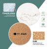 Coasters for Drinks Set of 6 with Holder(Marble style) - default
