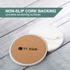 Coasters for Drinks Set of 6 with Holder(Marble style) - default