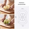 8-Blade Apple Corer Tool And Slicer, Stainless Steel Ultra-Sharp Fruit Slicer For Pears, Dragon Fruit - Stainless Steel