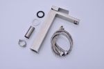 Single handle sink brushed nickel basin bathroom faucet - Default