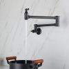 Pot faucet wall-mounted faucet (black) - Default