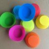 6/12/24Pcs Silicone Muffin Molds Cupcake Dessert Baking Pans Liners Cups Tool - Random Color - 6 Pcs