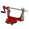 3 in 1 Apple Slinky Machine Peeler Corer Fruit Cutter Slicer Useful Kitchen Tool - Red