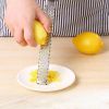 Stainless Lemon Cheese Vegetable Zester Grater Peeler Slicer Kitchen Tool Gadgets Fruit Chopper - Silver