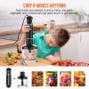 KOIOS 800-Watt/ 12-Speed Immersion Hand Blender, 4-in-1 Set - Black