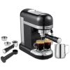 20 Bar Espresso Machine ,1350W,1.4 Ldetachable transparent water tank, Thermo block beating systeme - black