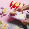 Silicone Ice Cream Mold Popsicle Molds DIY Homemade Cartoon Ice Cream Popsicle Ice Pop Maker Mould - Style 1