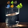 5pcs Creative Silicone Animal Cup Wine Glass Recognizer Party Christmas Gift Wine Glasses Marker - as the picture